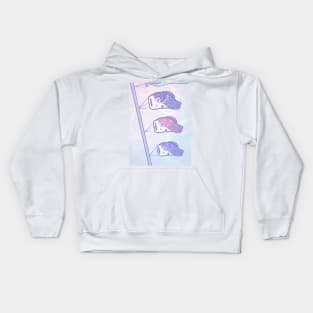 Pastel koinobori Kids Hoodie